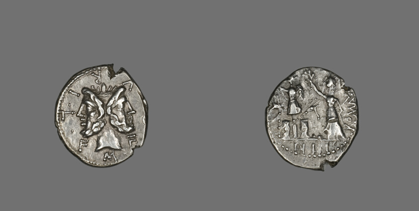 Denarius (Coin) Depicting the God Janus