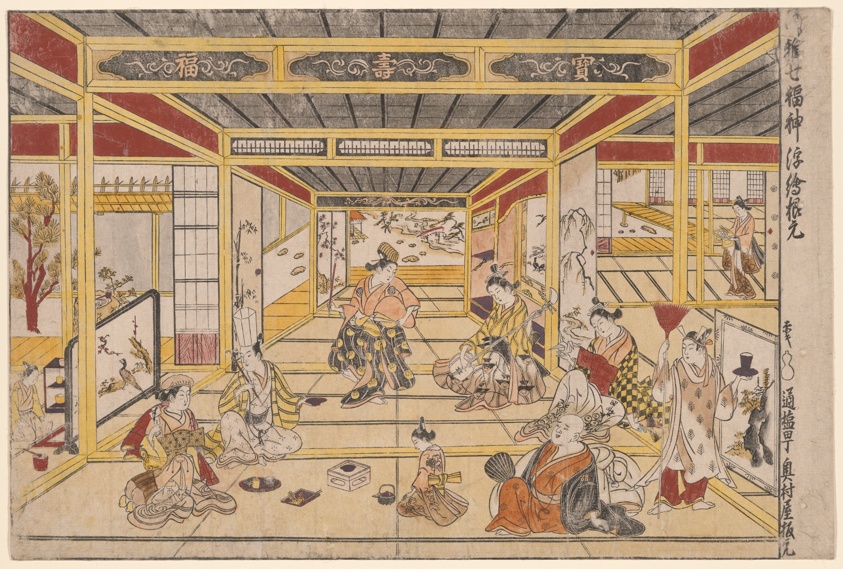 Original Perspective Picture of the Fashionable Seven Gods of Good Fortune (Furyu shichi fukujin uki-e kongen)
