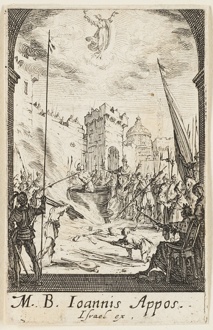 The Martyrdom of Saint John the Evangelist, plate five from The Martyrdoms of the Apostles