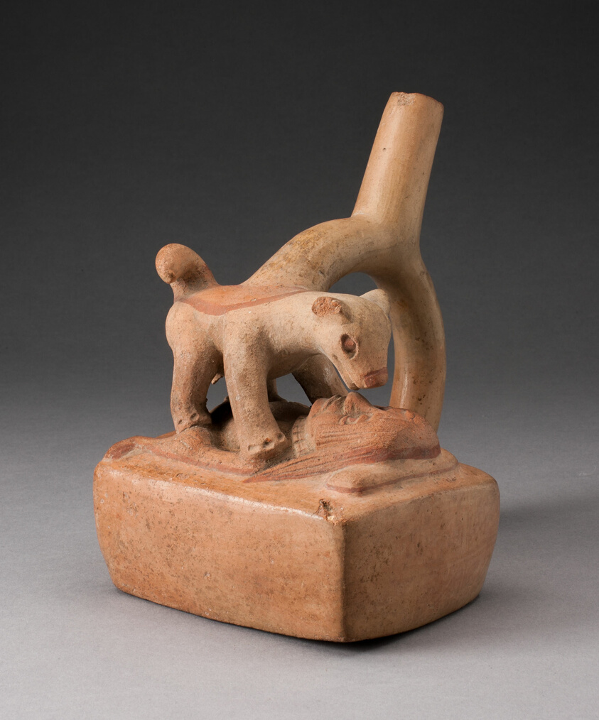 Handle Spout Vessel Depicting Bestiality