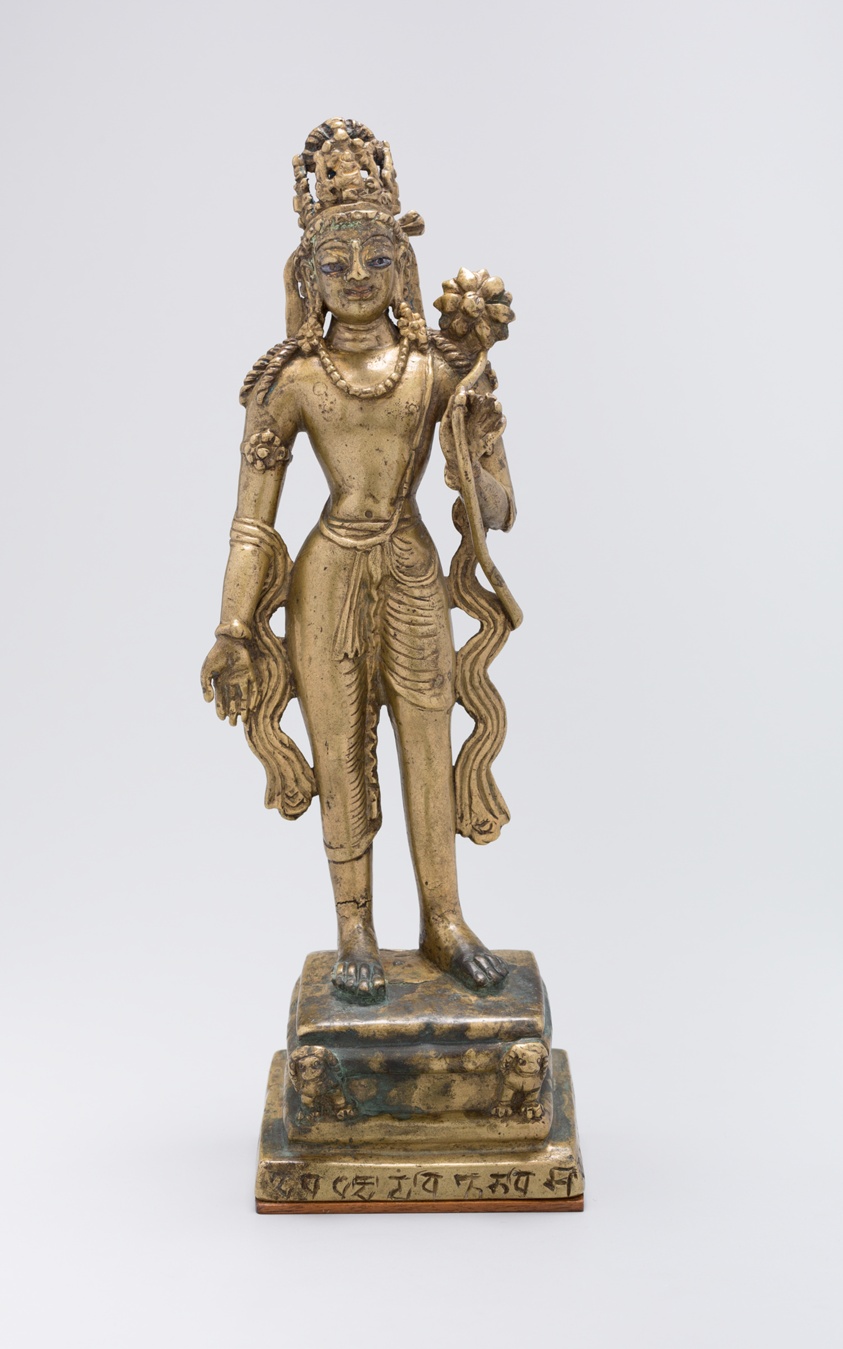 Standing Bodhisattva Avalokiteshvara Holding a Lotus Flower