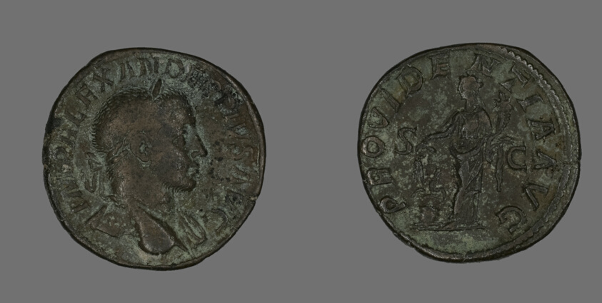 Sestertius (Coin) Portraying Emperor Severus Alexander