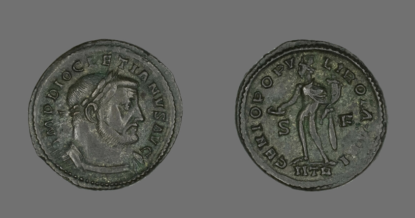 Coin Portraying Emperor Diocletian