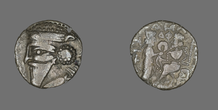 Tetradrachm (Coin) Portraying Bust of King Volagases IV
