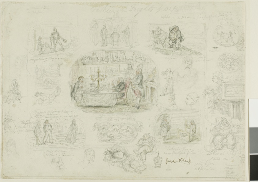 Fashions and Frights of 1829 (recto); Angels Ever Bright and Fair (verso)