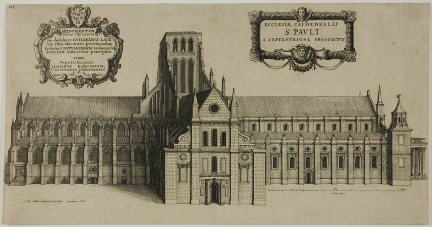 Old Saint Paul's Cathedral from the North