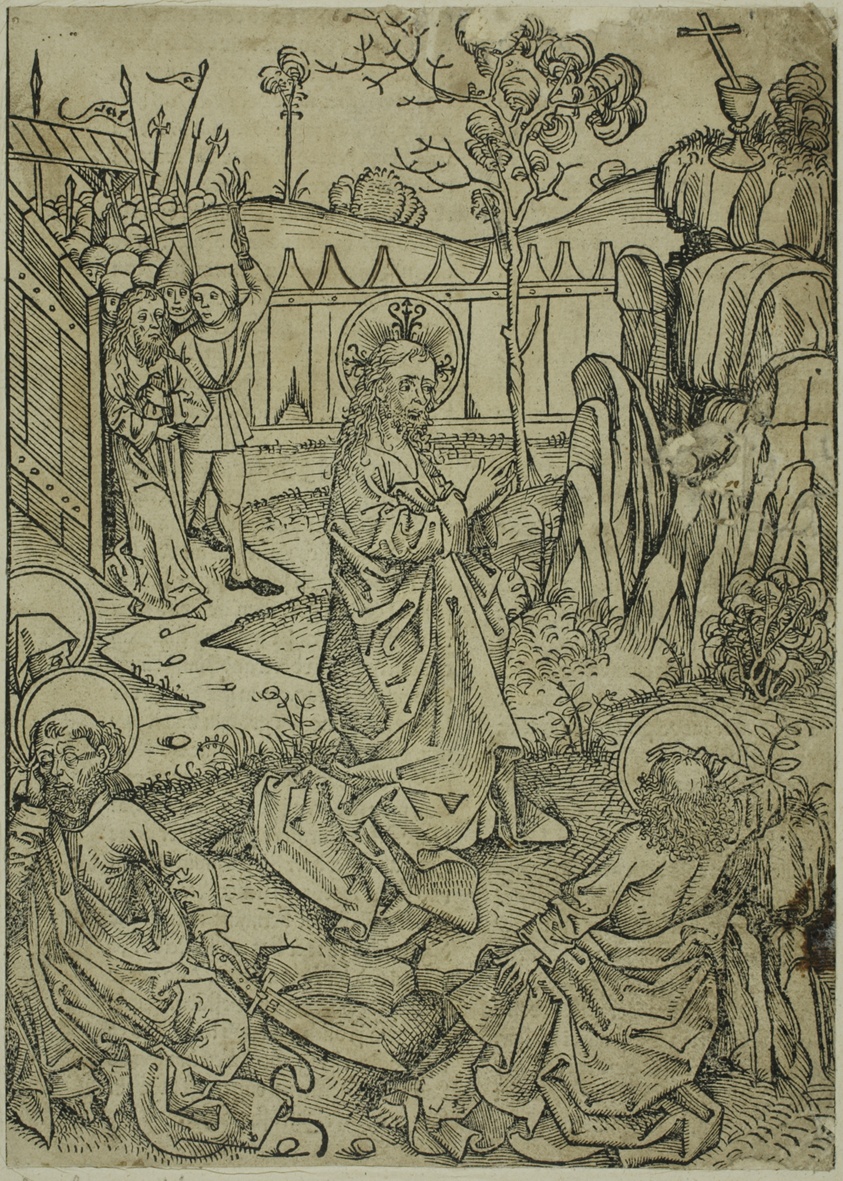 Christ on Mount of Olives, page 52 from the Treasury (Schatzbehalter)