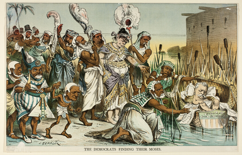 The Democrats Finding Their Moses, from Puck