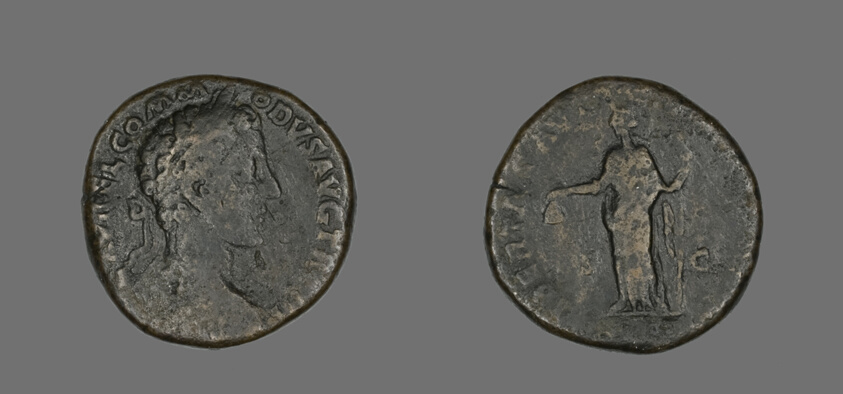 Sestertius (Coin) Portraying Emperor Commodus