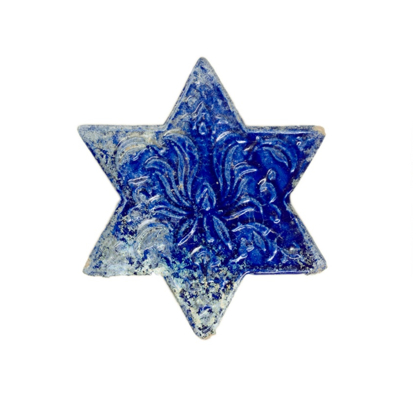 Star Tile with Lotus Flower
