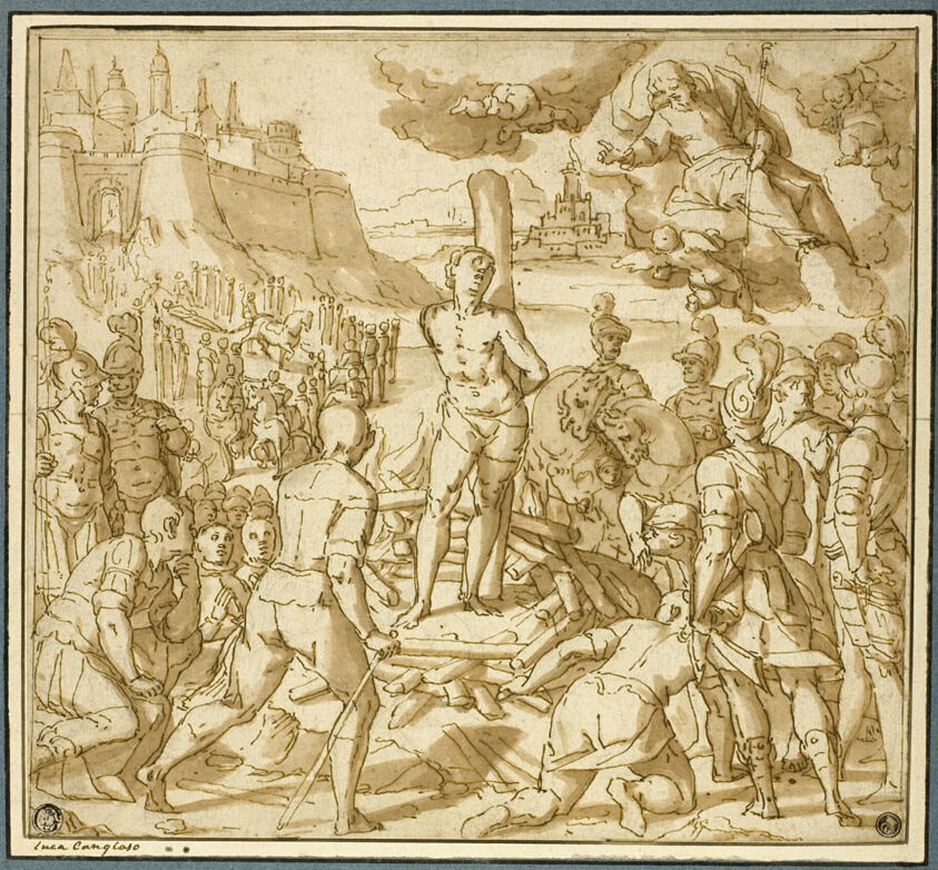 Study for Saint James Saving an Innocent from the Flames