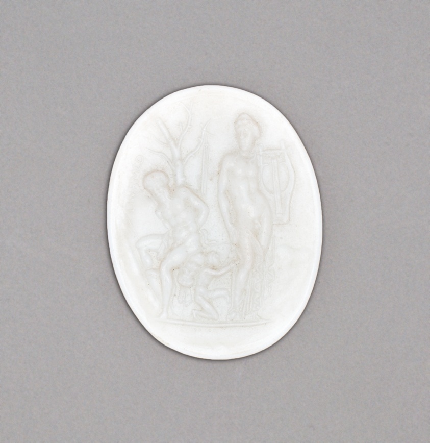 Medallion with Apollo and Marsyas