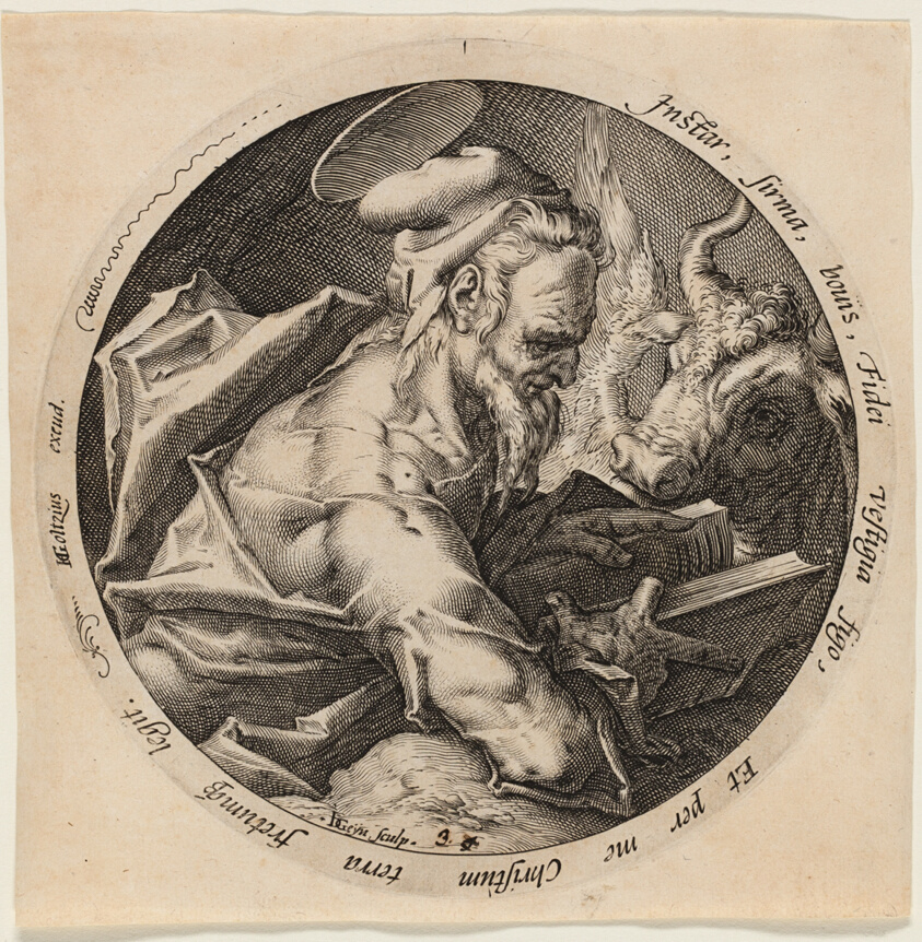 Saint Luke, plate three from The Four Evangelists