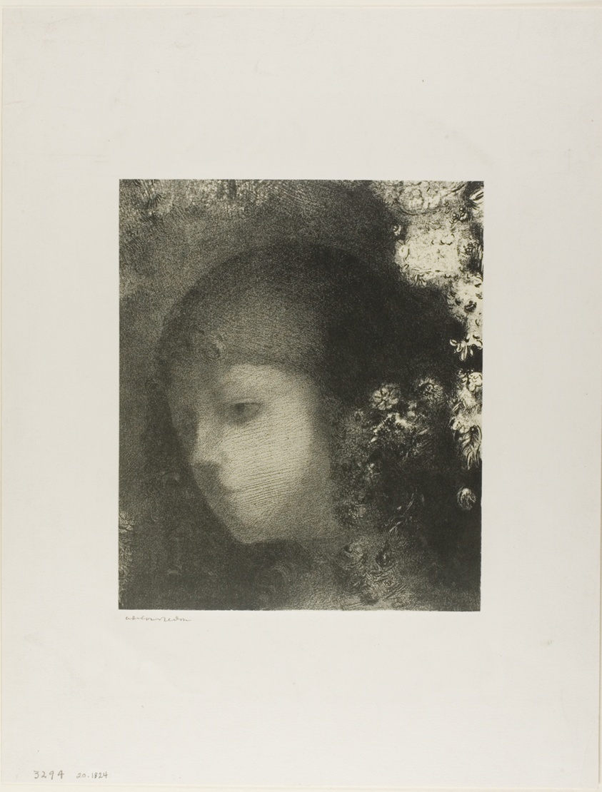 Child's Head With Flowers