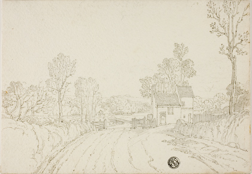 Road Past House in Landscape
