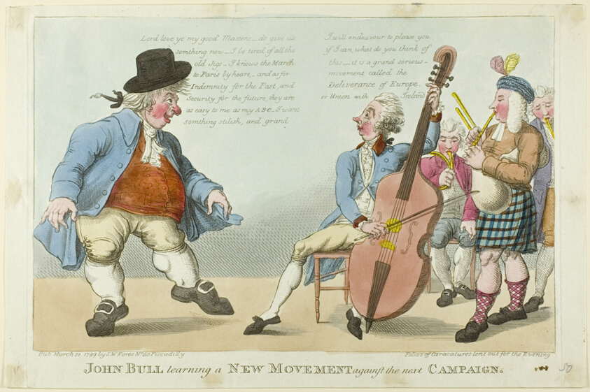 John Bull Learning a New Movement