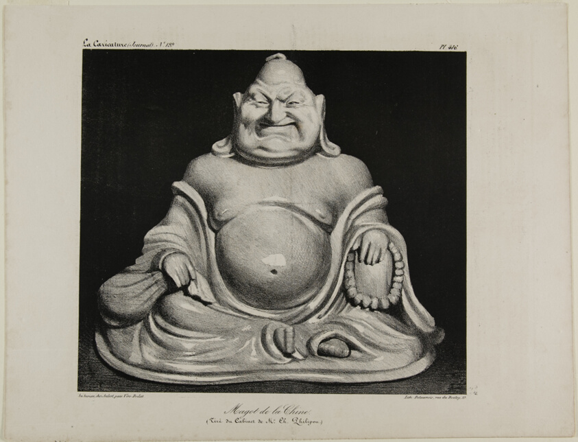 Porcelain figure from China (taken from the private collection of Mr. Charles Philipon), plate 416