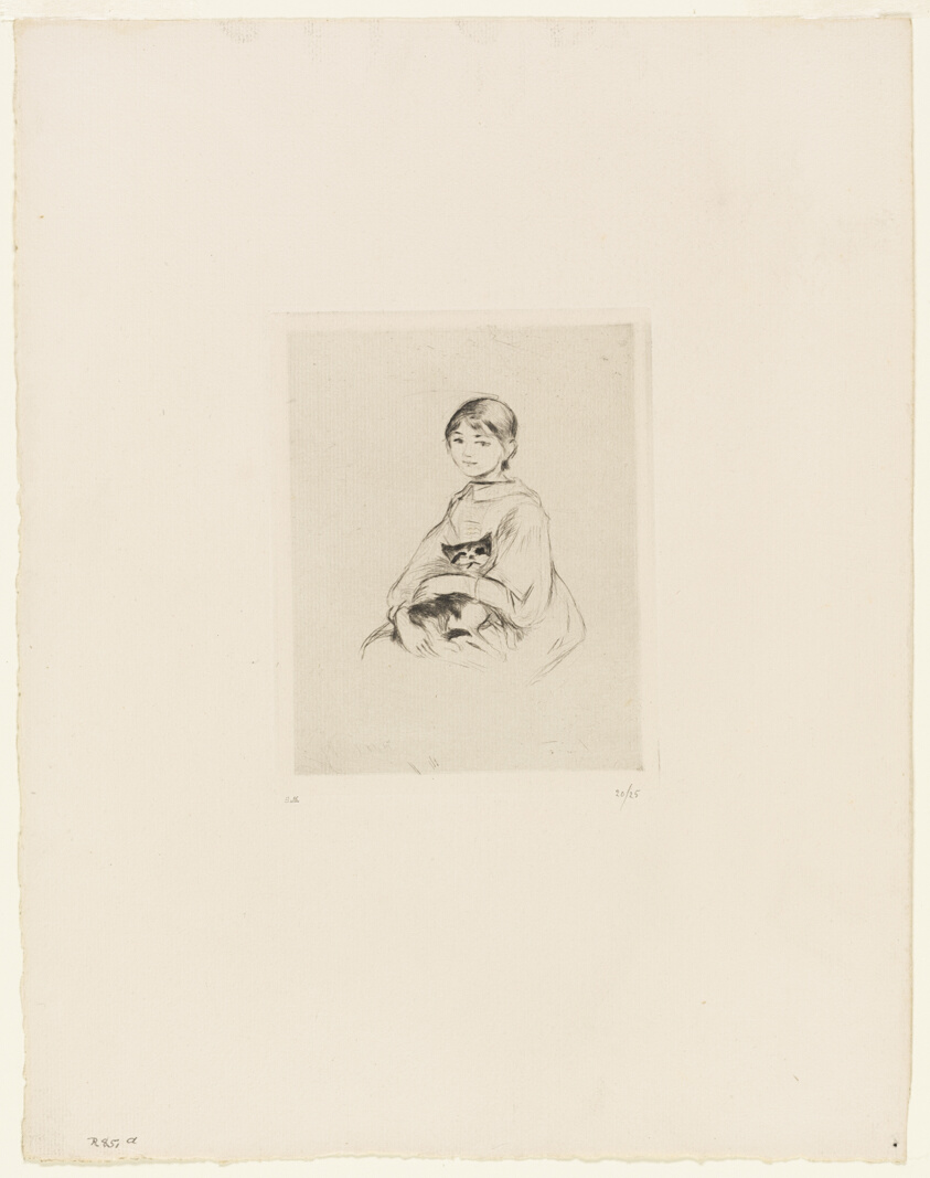 Young Girl with a Cat