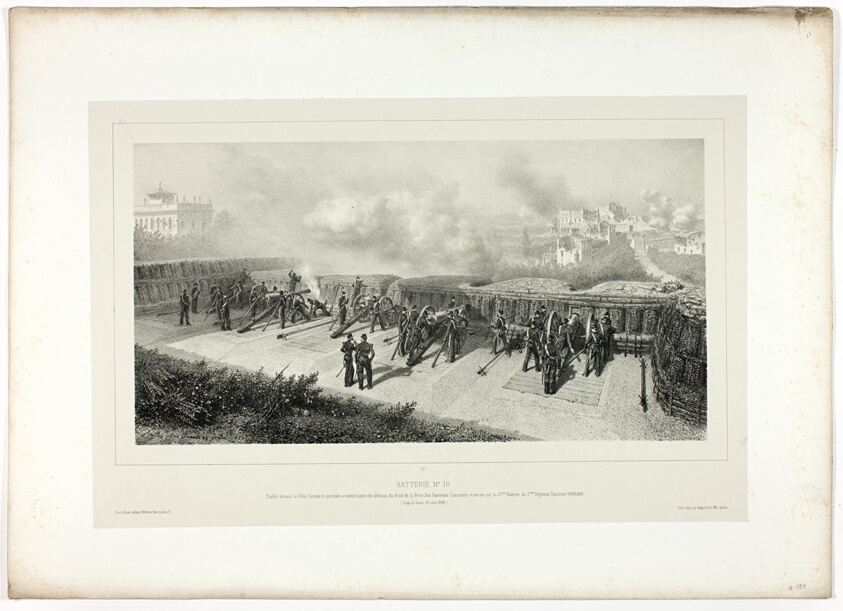 Battery no.10, from Souvenirs d’Italie: Expédition de Rome