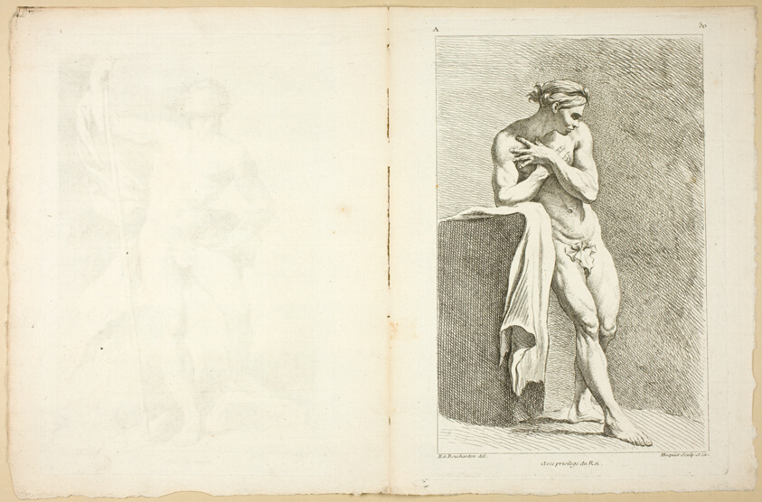 Page 30 and Page 31, from Premier Livre de Figures d'Academies Gravées en Partie par les Professeurs de l’Académie Royale