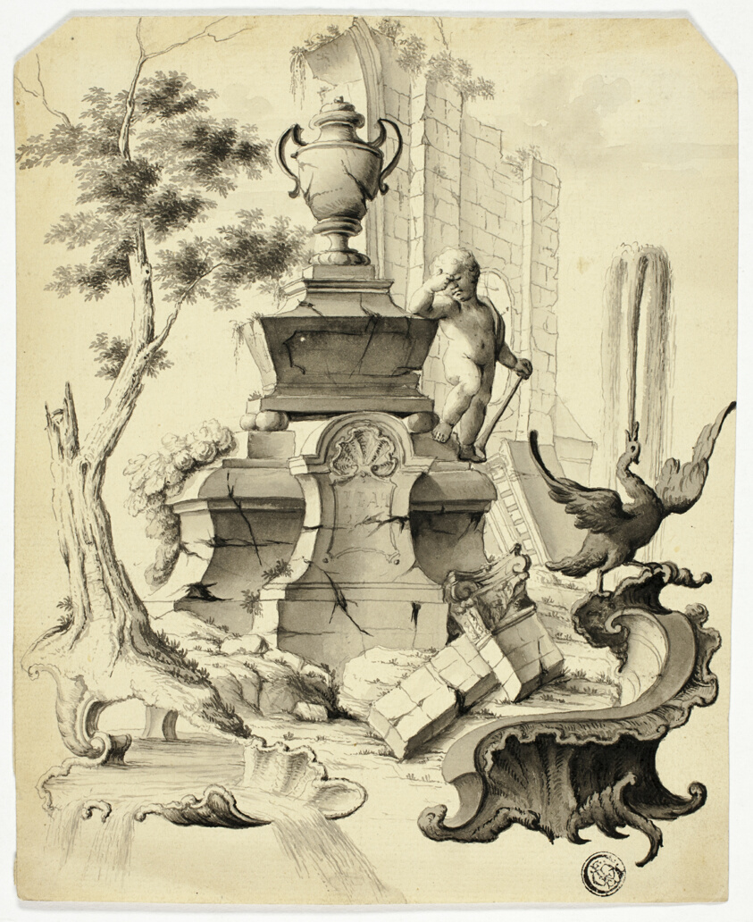 Rococo Tomb in Ruins
