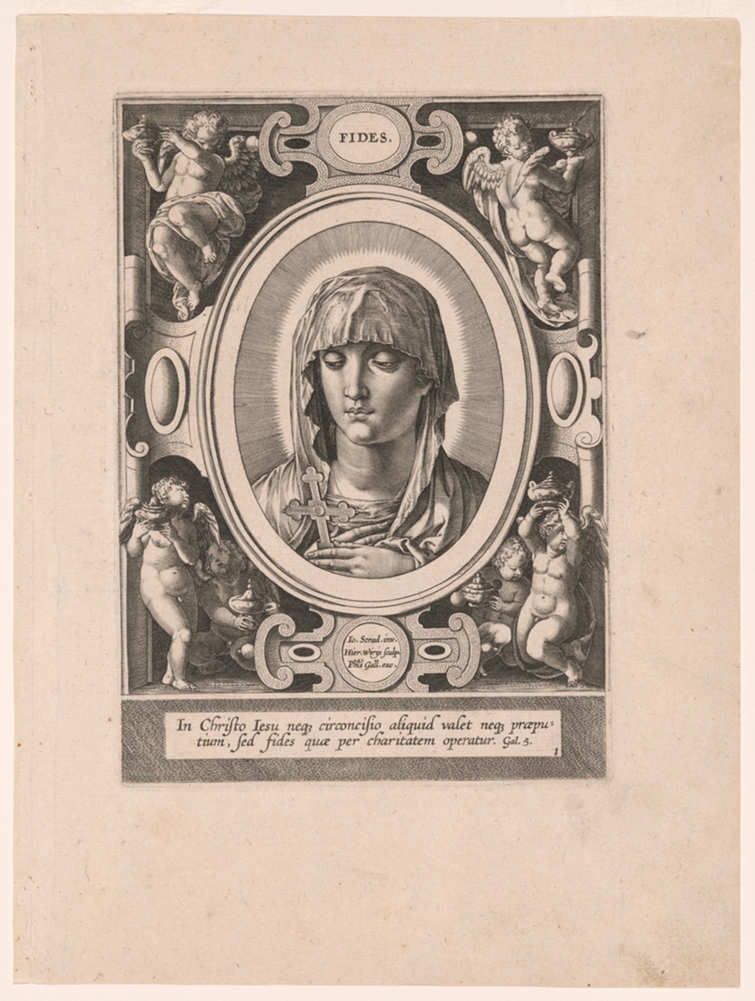 Fides, plate 1 from The Seven Virtues