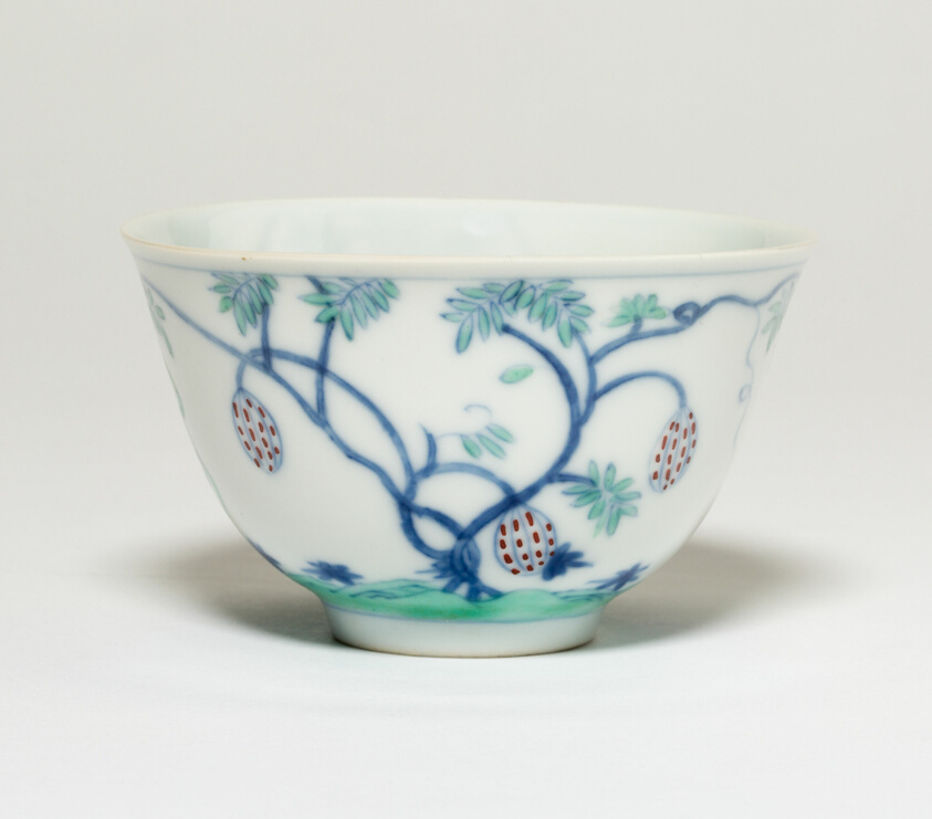Cup with Fruit Trees