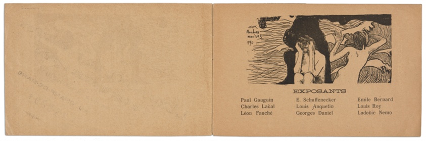 Catalogue de l'Exposition de Peintures du Groupe Impressionniste et Synthétiste