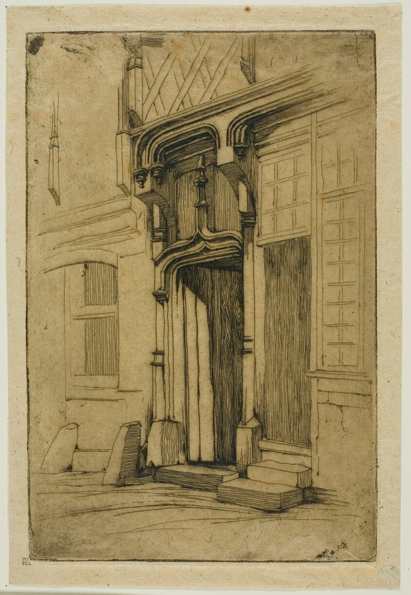 Doorway of an Ancient Convent, in the rue Mirabeau, Bourges
