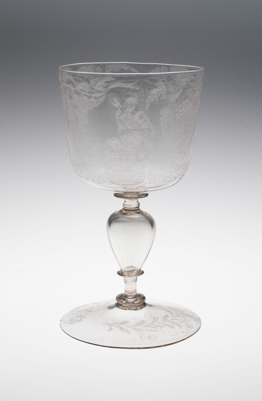 Goblet with Peasant Dancers and Musicians