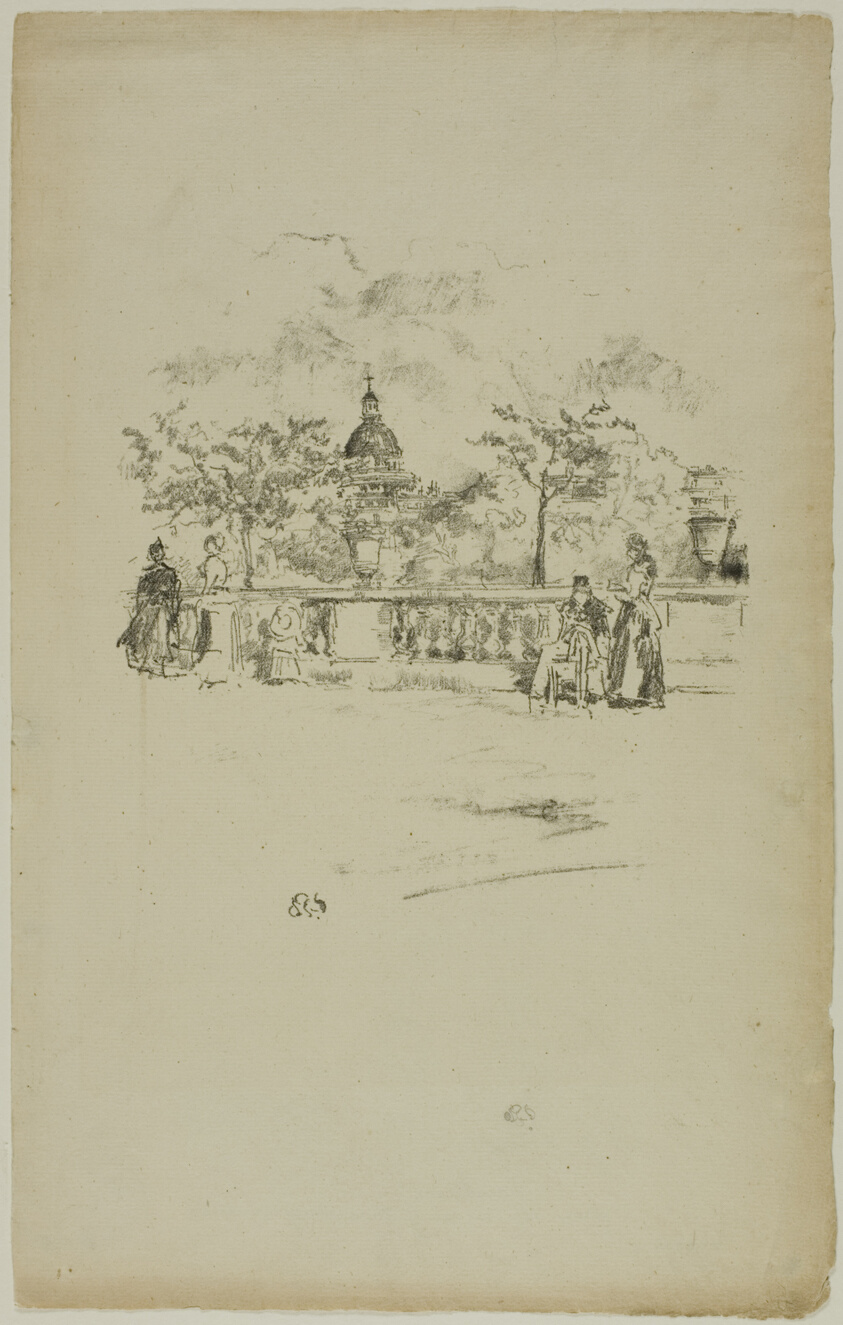 The Pantheon, from the Terrace of the Luxembourg Gardens