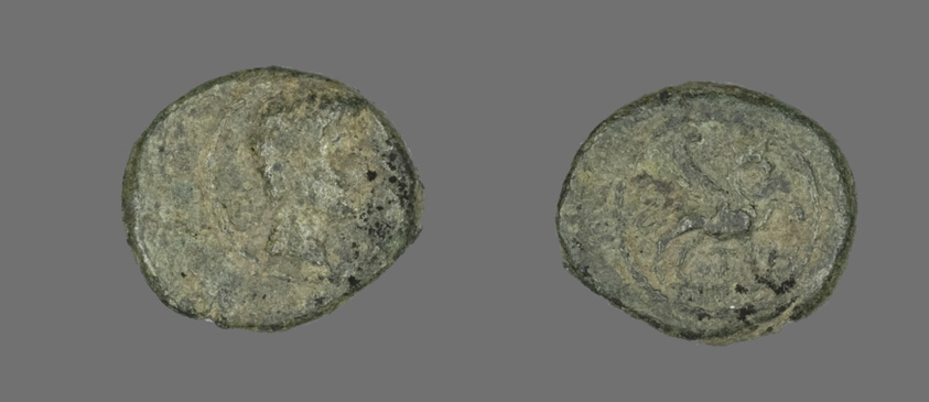 Coin Portraying Emperor Augustus