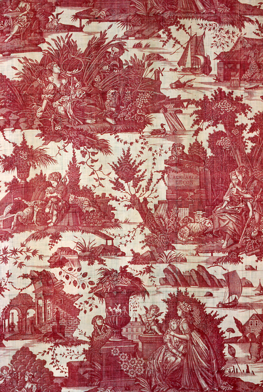 L'Agréable leçon (The Pleasant Lesson) (Furnishing Fabric)