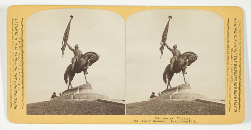 Logan Monument, Lake Front Park, from the series "Chicago and Vicinity"
