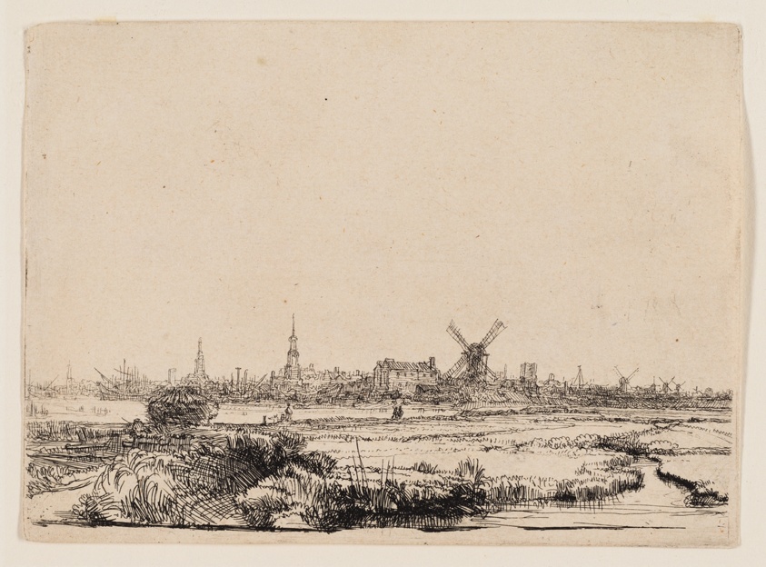 View of Amsterdam from the Kadijk