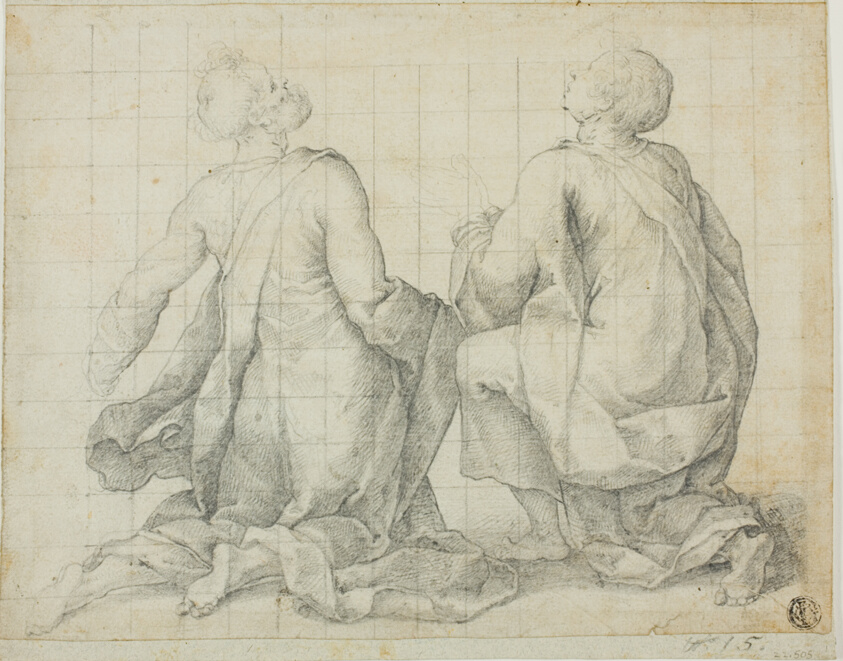 Two Kneeling Male Saints