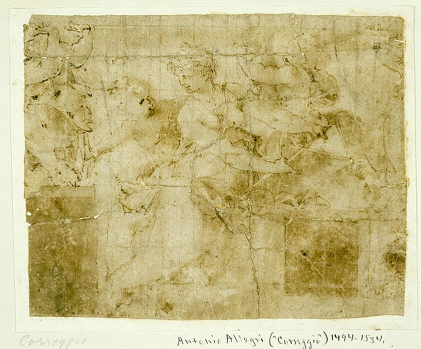 Man with Book Surrounded by Putti