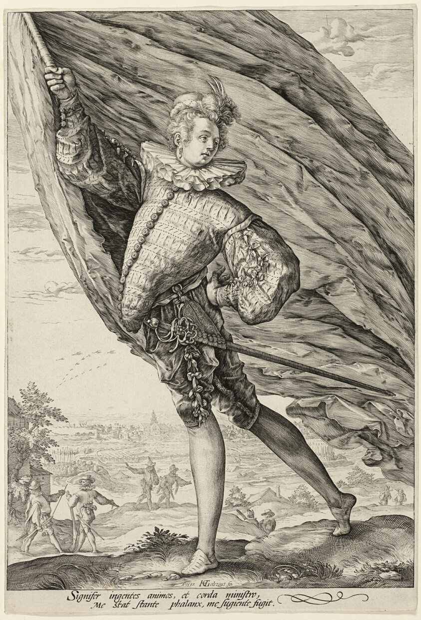 The Standard Bearer, Turned to Left