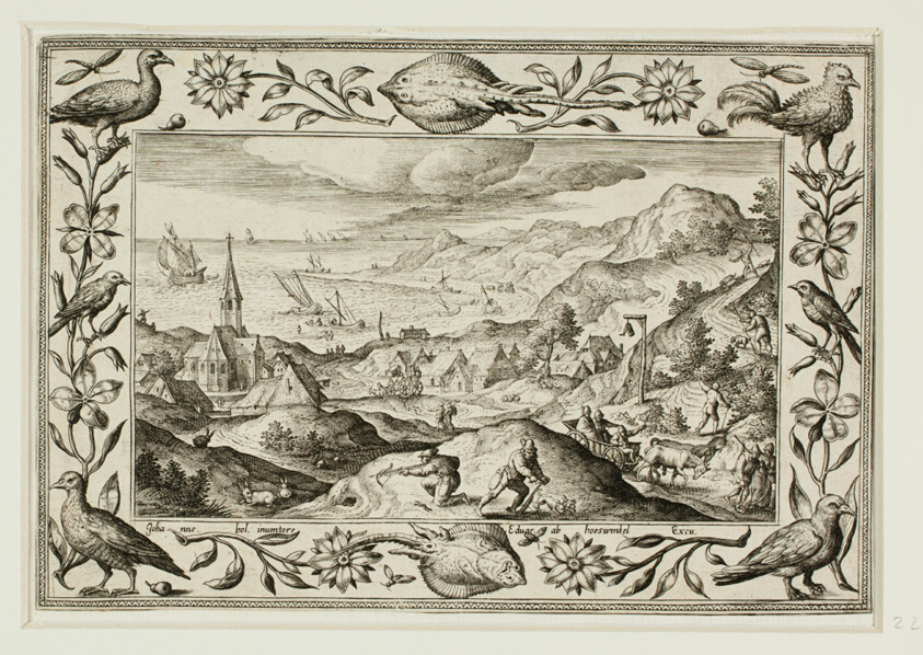 Rabbit Hunt, from Landscapes with Old and New Testament Scenes and Hunting Scenes