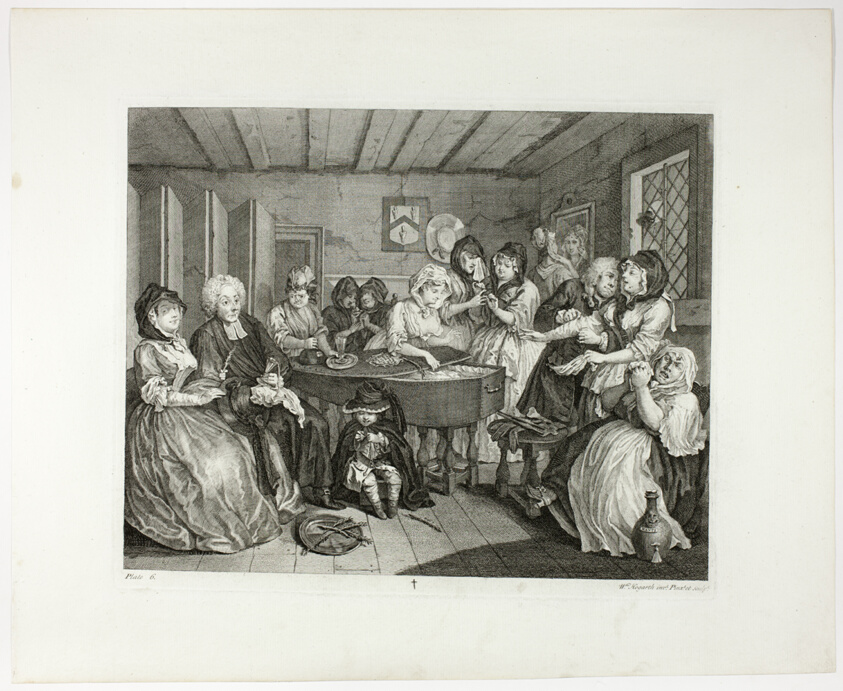 Plate six, from A Harlot's Progress