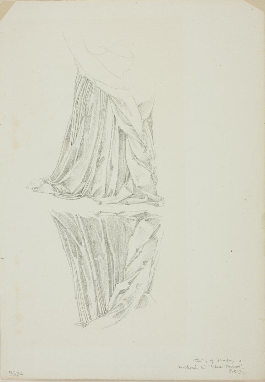 Draped Figure and Reflection, study for Mirror of Venus