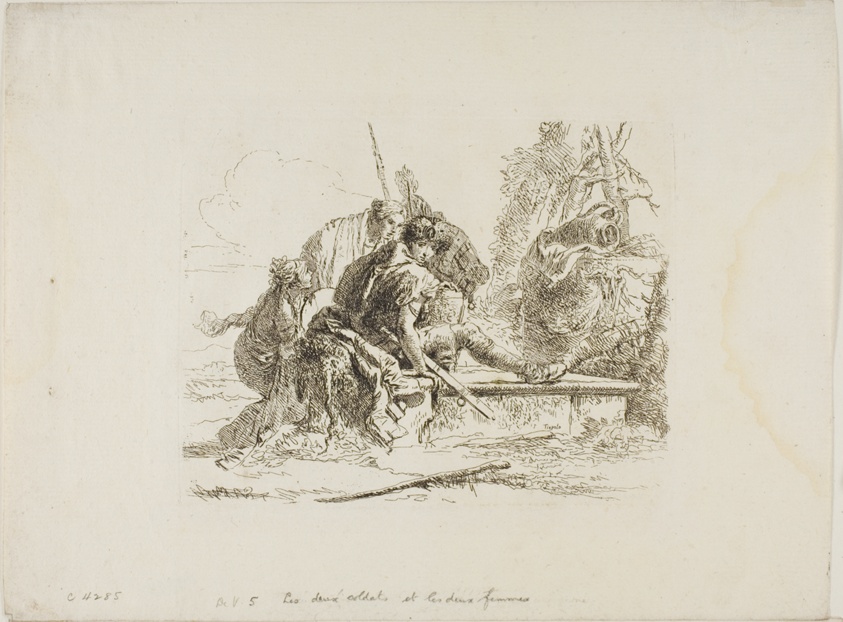 Two Soldiers and Two Women, from Capricci
