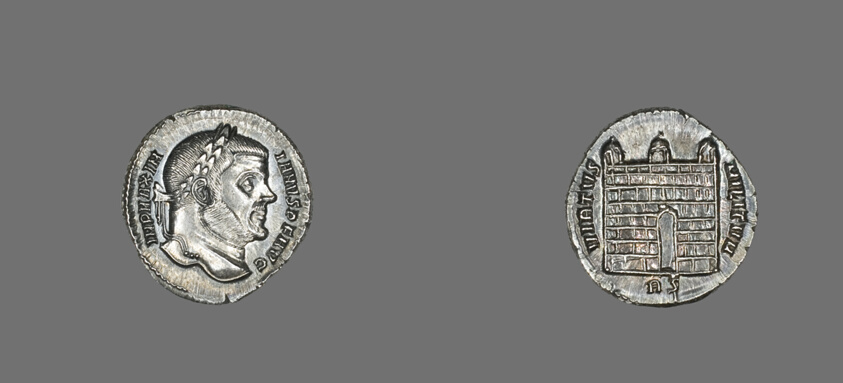 Denarius (Coin) Portraying Galerius Maximianus
