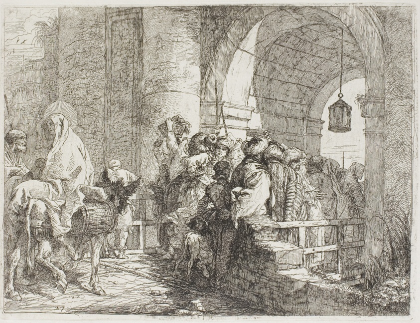 The Holy Family Arriving at a City Gate, plate 27 from The Flight into Eypt