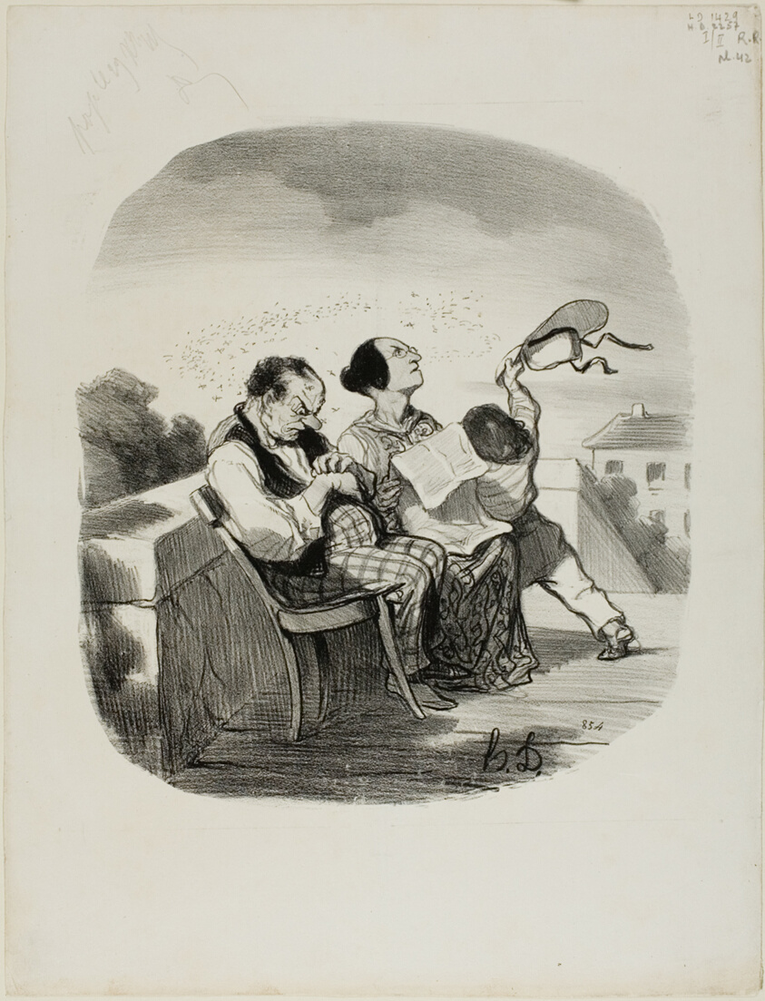 The Advantage of Sharing the Fresh Air on an Italian Terrace Together with a Great Number of Insects, plate 42 from Pastorales