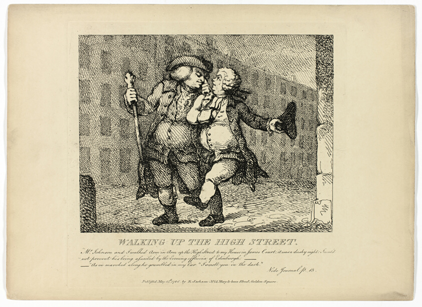 Walking up the High Street, from Boswell's Tour of the Hebrides