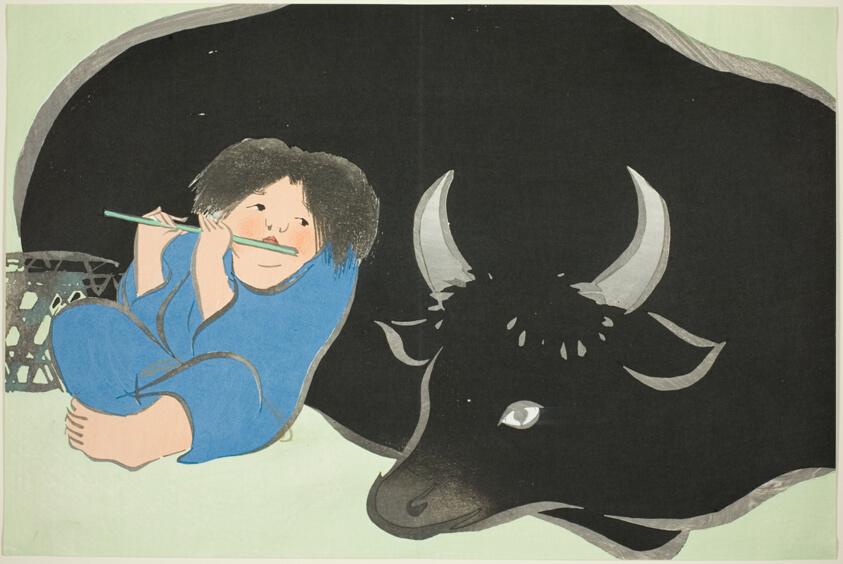 Oxherd Flutist, from the series "Worlds of Things (Momoyogusa)"