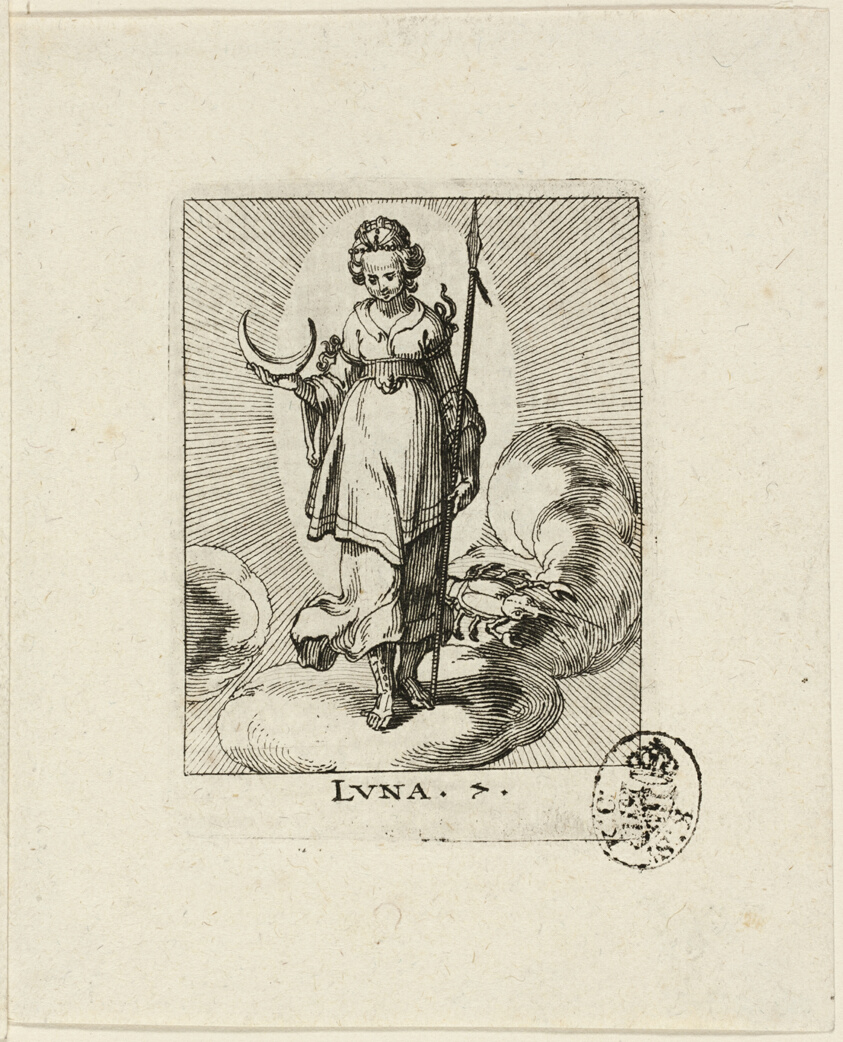 Luna, plate seven from Der VII Planeten