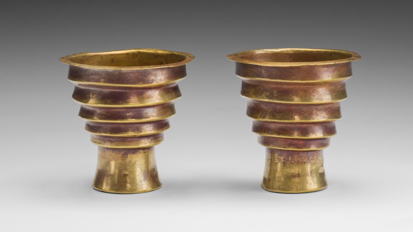 Pair of Stepped Beakers