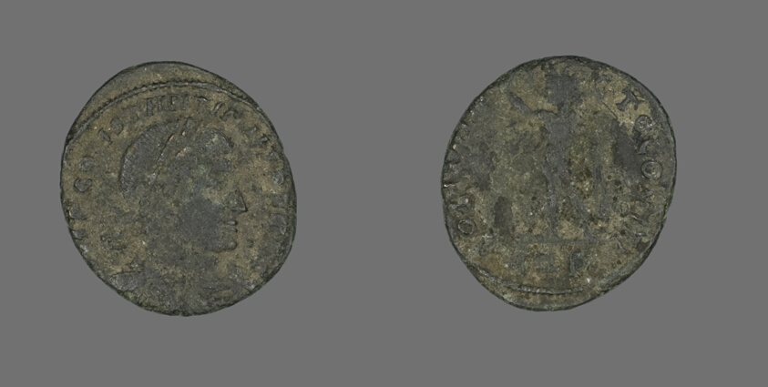 Coin Portraying Emperor Constantine I